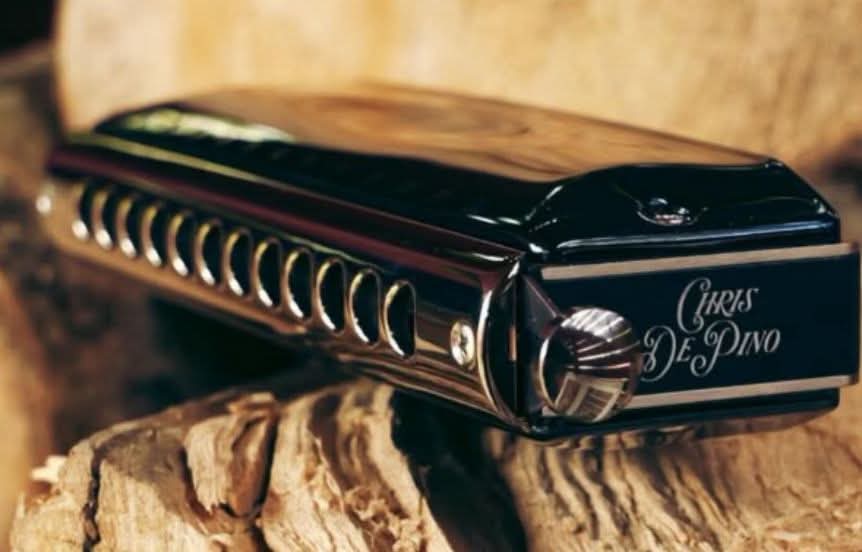 Custom harmonica played by Chris DePino